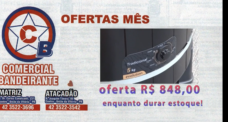 COMERCIAL BANDEIRANTE UNIAO DA VITORIA - OUTRAS OFERTAS ENQUANTO DURAREM ESTOQUES - (42) 3522-3696
